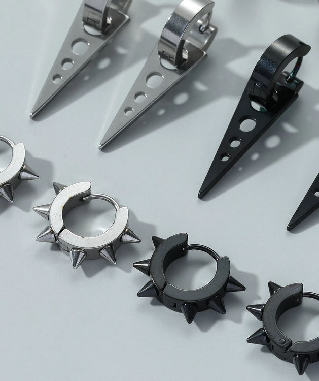 Punk / Goth 8 Set Earrings