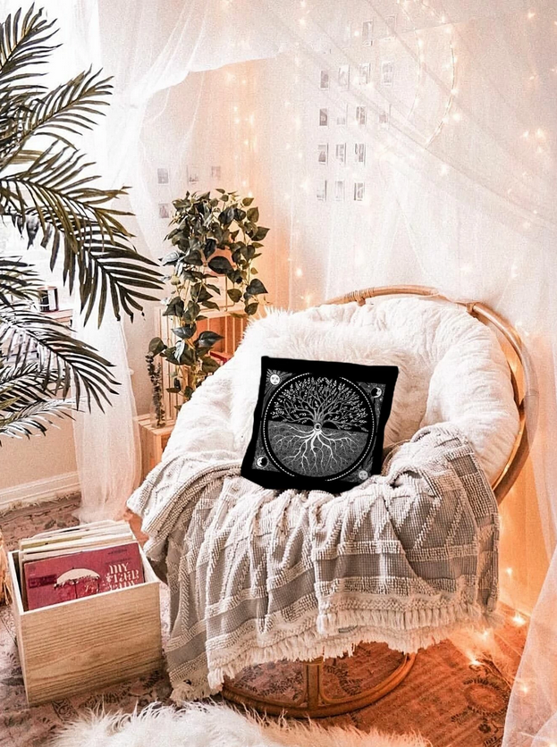 Comfy Tree Of Life Pillowcase (without pillow) 18 x 18