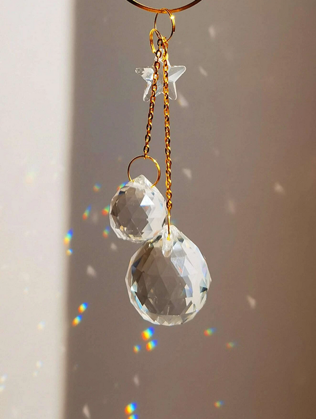 Wall / Window Hanging Moon / All-Seeing Eye Prism