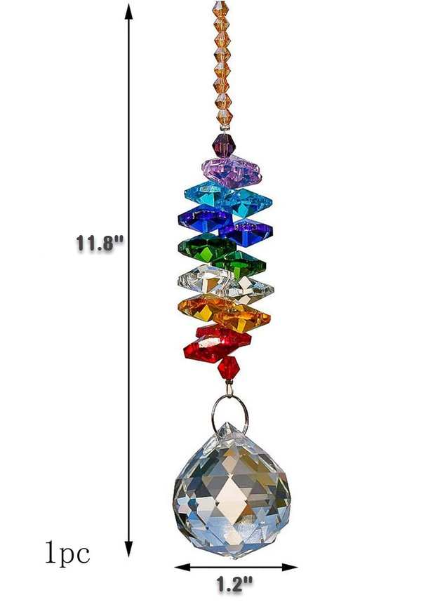Wall / Window Hanging Multi-Colored Prism