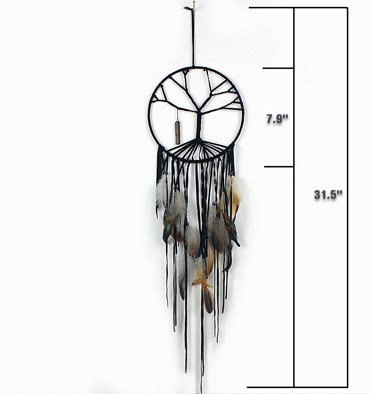 Tree Of Life W/ Smokey Quartz Wand Dreamcatcher (Dream Catcher)