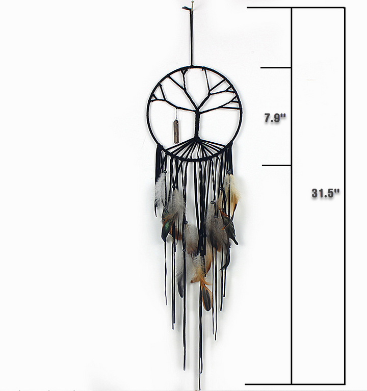 Tree Of Life W/ Smokey Quartz Wand Dreamcatcher (Dream Catcher)