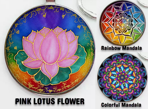 Indian Mandala Keychain 3-Styles