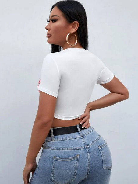 Bad Angel Crop Tee