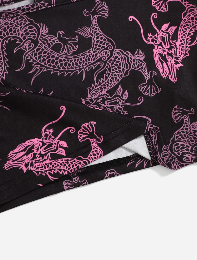 Chinese Dragon Crop Tee / Tank