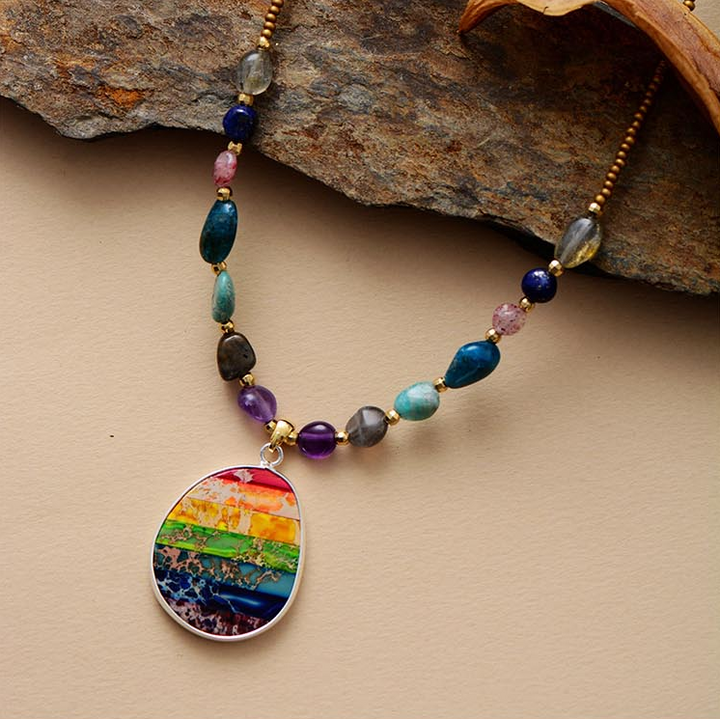 Bohemian 7 Chakra Pendant Necklace