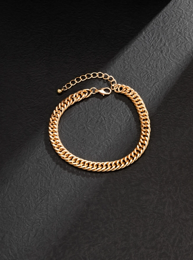 Minimalist Gold Cuban Chain Anklet