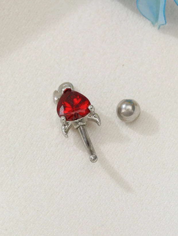 Devilish Heart Naval Belly Ring