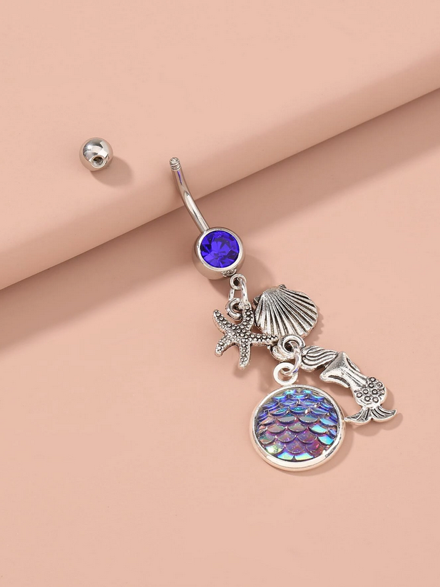 Mermaid Seaside Naval Belly Ring