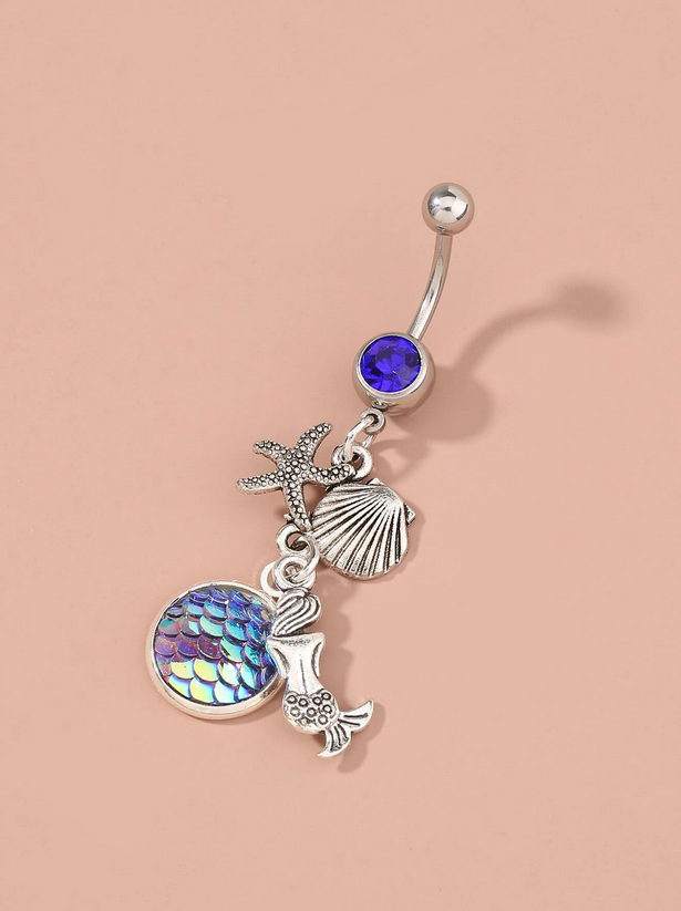 Mermaid Seaside Naval Belly Ring
