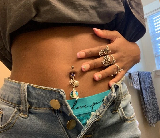 Mermaid Seaside Naval Belly Ring