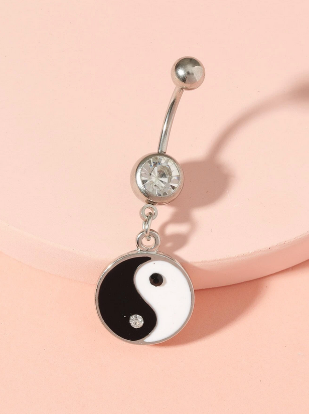 Yin & Yang Naval Belly Ring