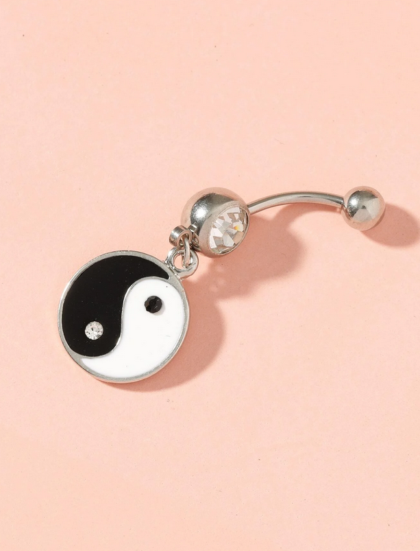 Yin & Yang Naval Belly Ring