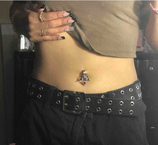 Vampire Bat Naval Belly Ring