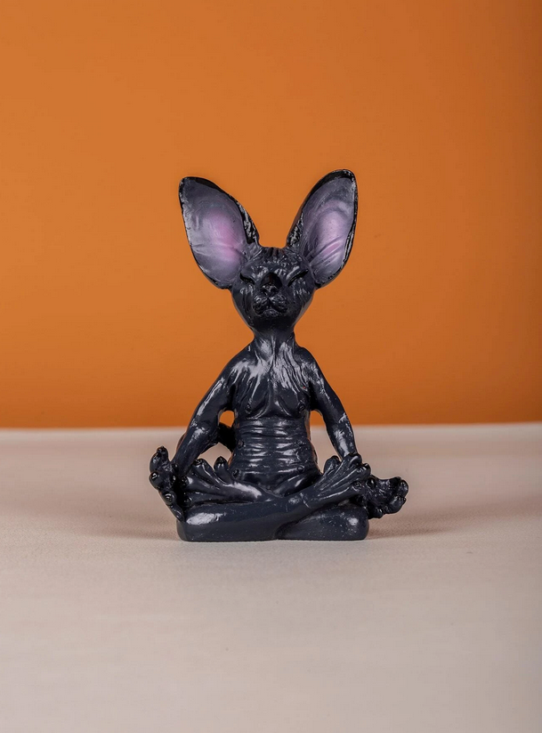 Buddha Cat 2 Resin Figure