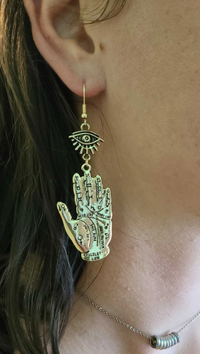 Hamsa Witchy Divination Earring