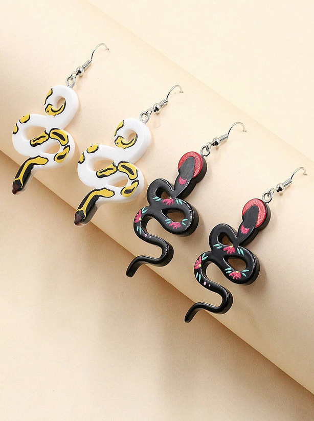 Serpent Dangle Earrings (2 pair)