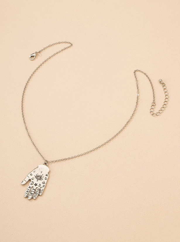 Hamsa Symbol Necklace (Gold or Silver)