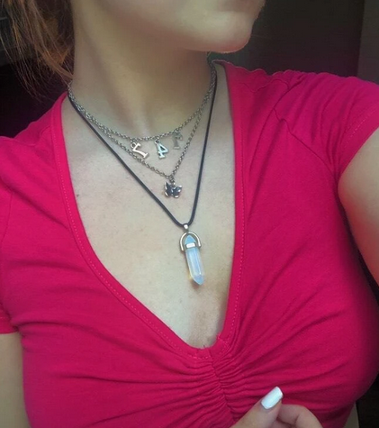 Geometric Bullet Rope Necklace 6 pcs.