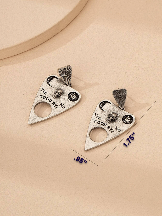 Ouija Board Planchette (Pointer) Earring 2