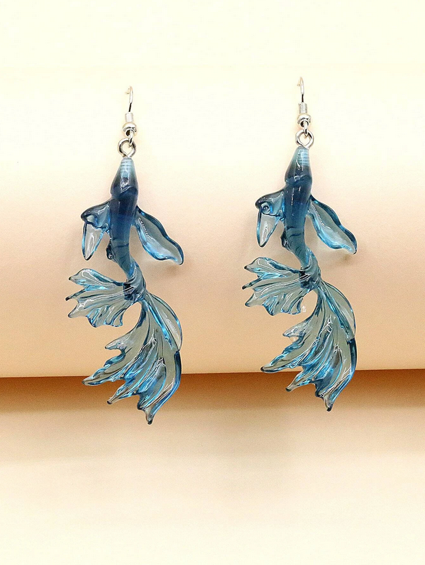 Butterfly Koi Earrings (Blue or Orange)
