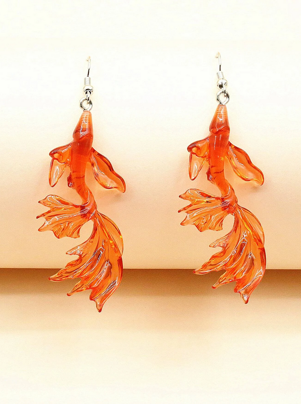 Butterfly Koi Earrings (Blue or Orange)