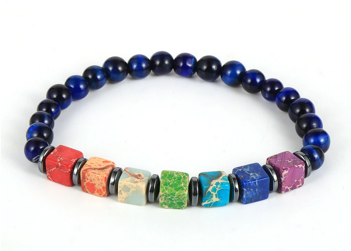 Reiki / Yoga Natural Stone 7 Chakra Bracelet (3 Styles)