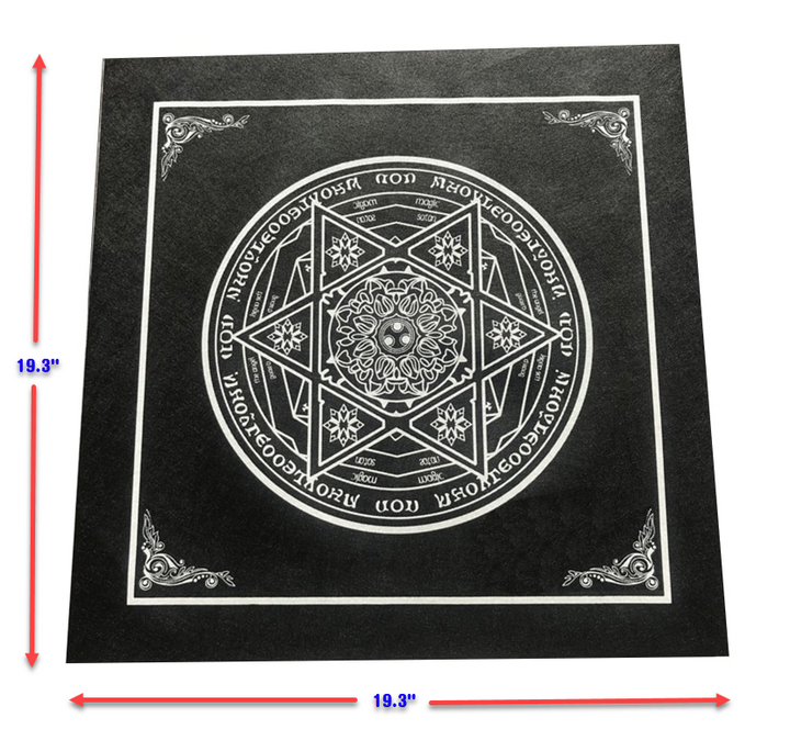Tarot Card Cloth With Pentagram