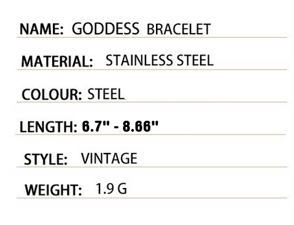 Triple Moon Wicca Goddess Bracelet