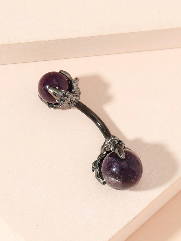 Purple Claw Naval Belly Ring
