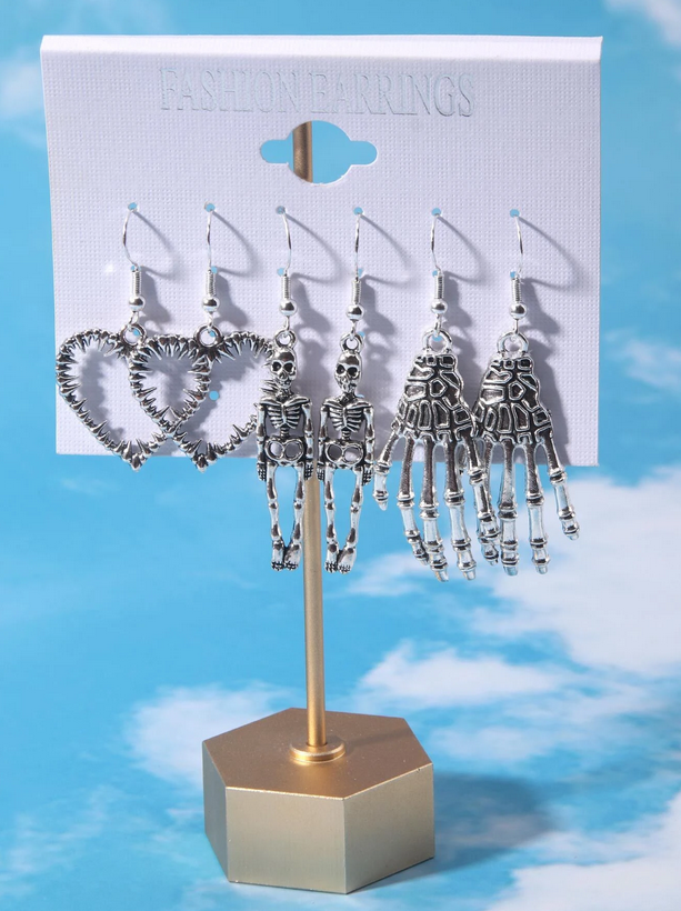 Goth Style Earrings 3 Set