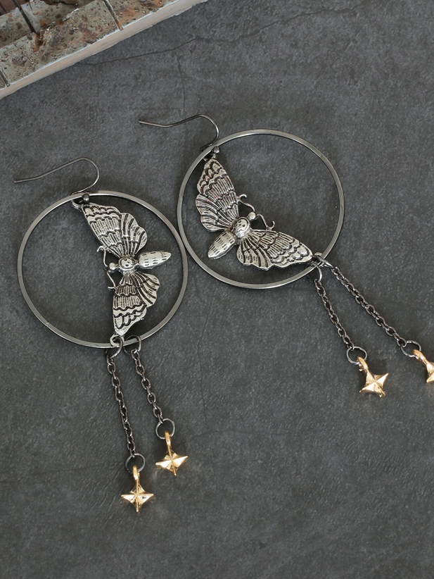 Wicca Moth Inspired Earrings