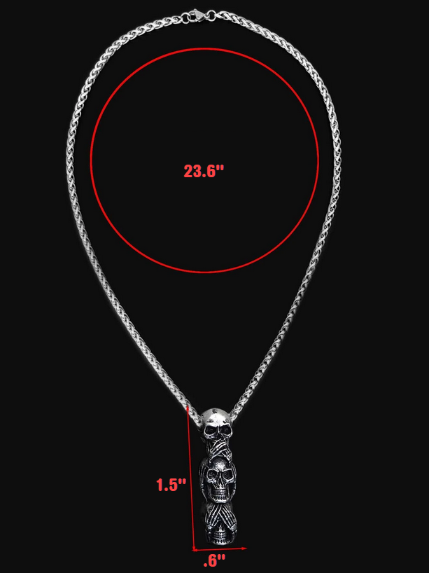 Hear See Speak No Evil Necklace