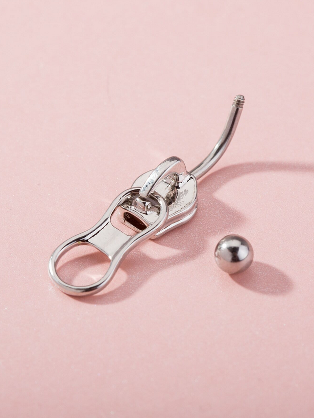 Zipper Naval Belly Ring
