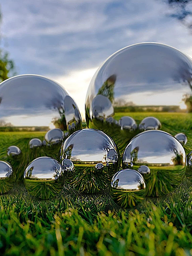 Stainless Steel Multi-Purpose Decorations Spheres (6 pcs)
