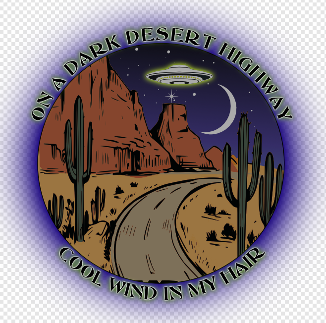 On A Dark Desert Highway Cool Wind... 15oz. Accent Mug