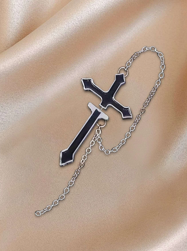 Goth Cross Earring (1ea.)