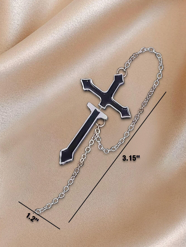 Goth Cross Earring (1ea.)