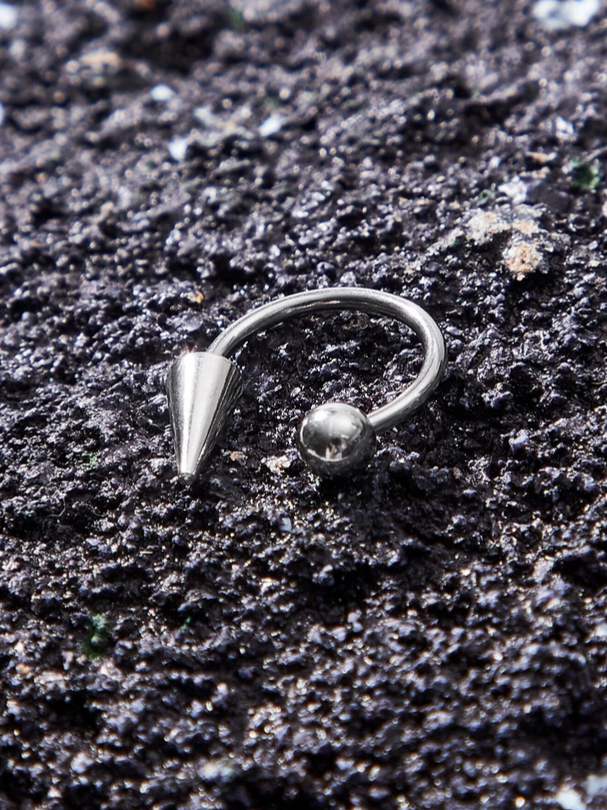 Spiked Pierced Lip Ring (3pcs)