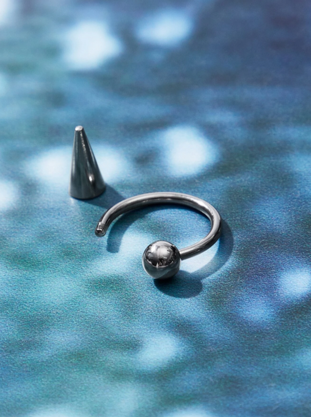 Spiked Pierced Lip Ring (3pcs)