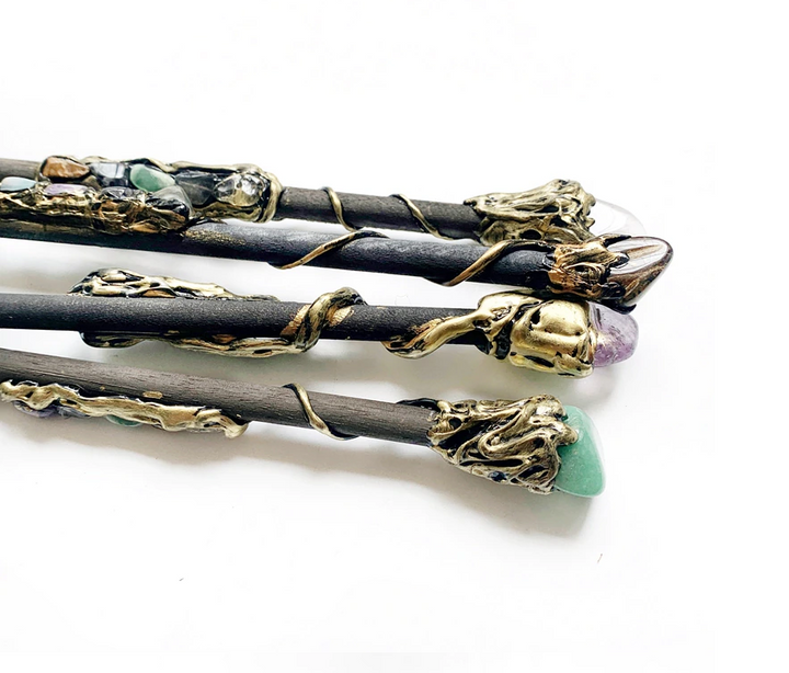 Crystal Magic Wand 14" Long (4 Styles)