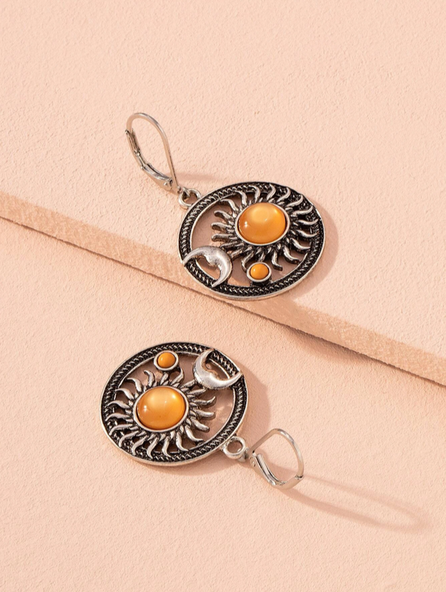 Sun and Moon Wicca Earrings