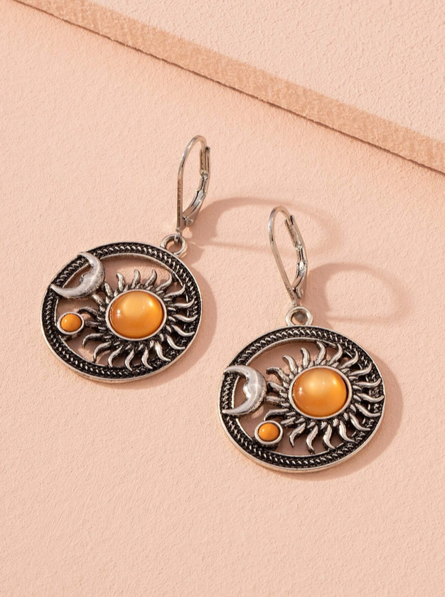 Sun and Moon Wicca Earrings