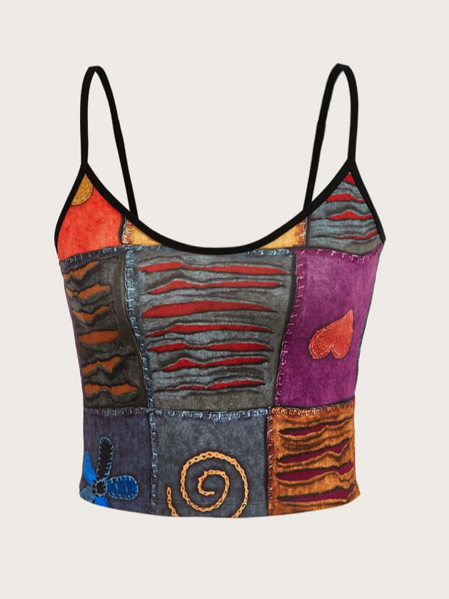 Wild Punk Grunge Crop Tank Cami