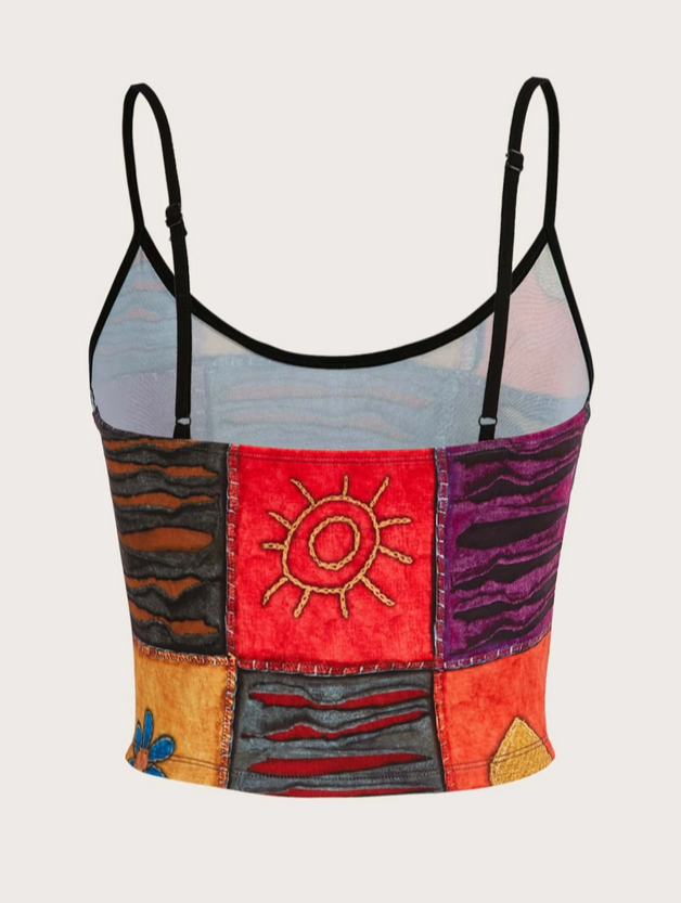 Wild Punk Grunge Crop Tank Cami