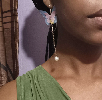 Fairy Butterfly Long Dangle Earring