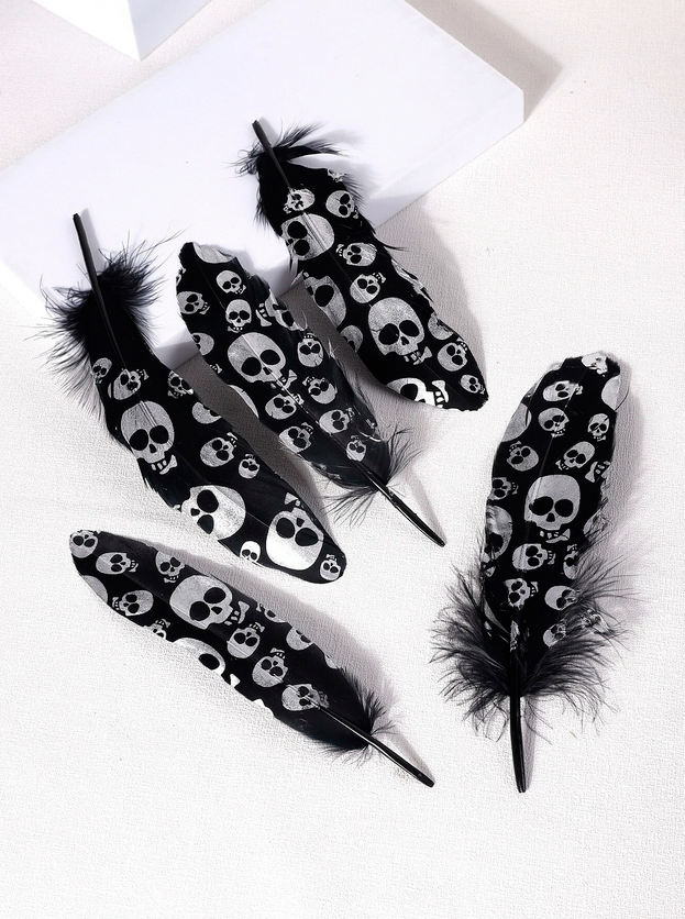 Multi-Purpose Death Skull Feather's (set of 5)
