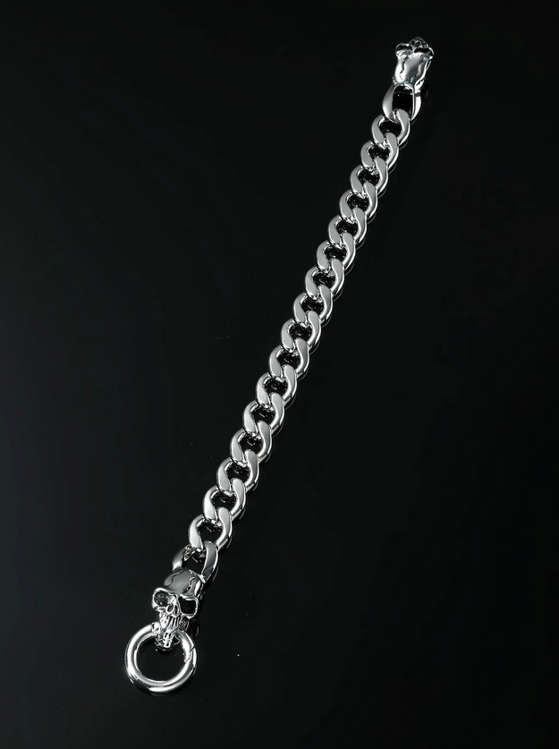 Double Skull Chain Bracelet