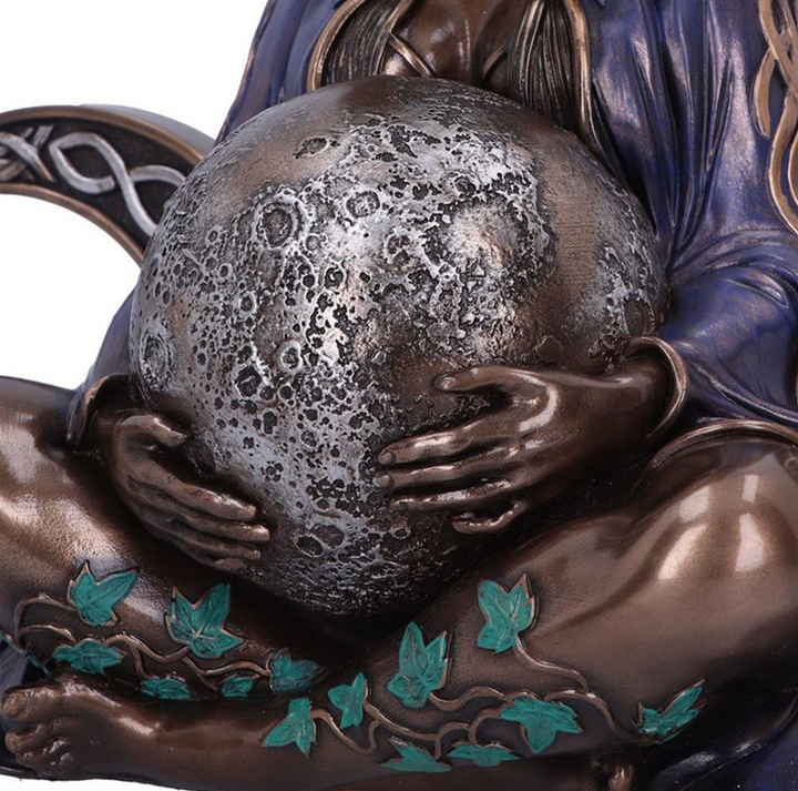 Mother Earth Crescent Moon Resin Figure