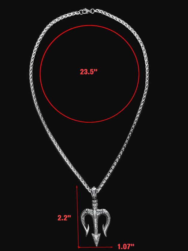 Poseidon / Neptune Trident Necklace